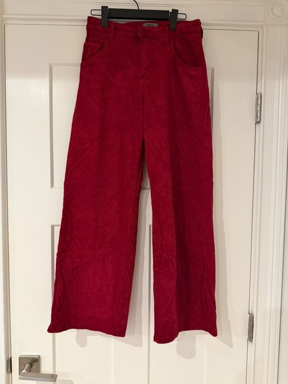 KUT from the Kloth Red Corduroy Wide-Leg Pants - Meg Style size 0